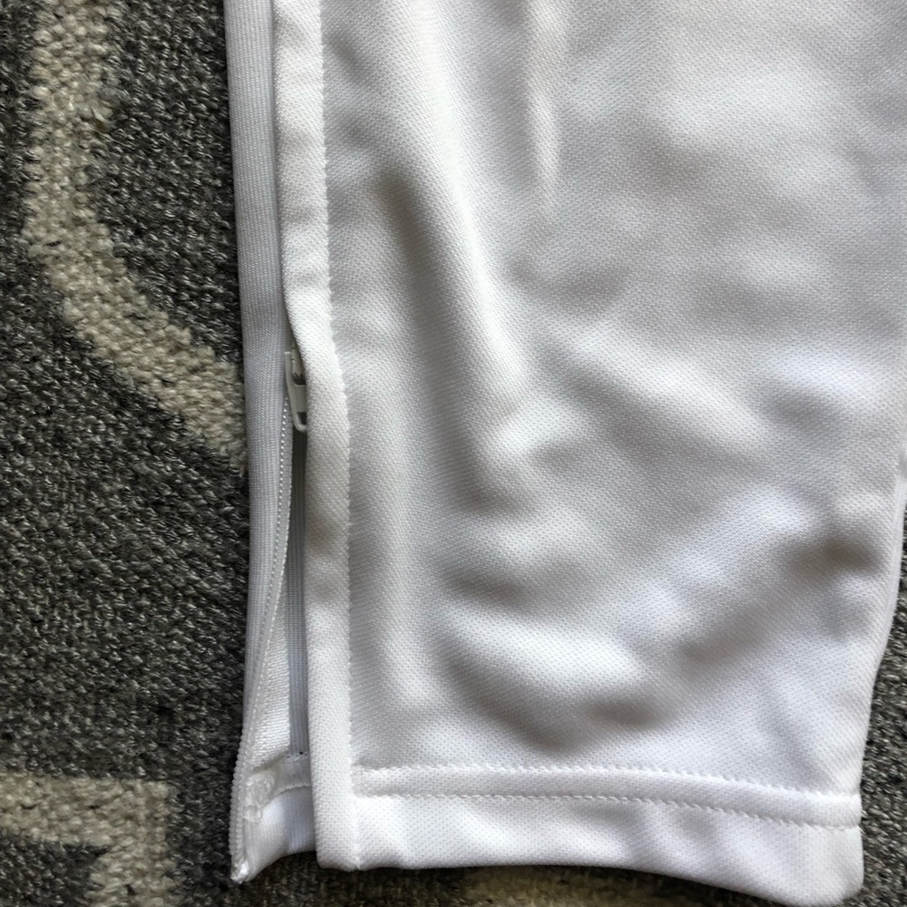 NWT White Track Pants with Black Stripes size Med.‎ Accepting Offers - Picture 2 of 7